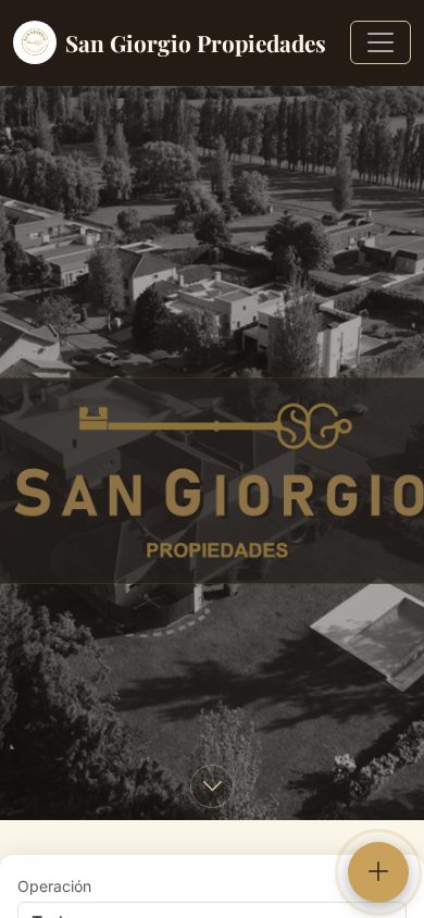 Vista mobile de la portada de San Giorgio Propiedades